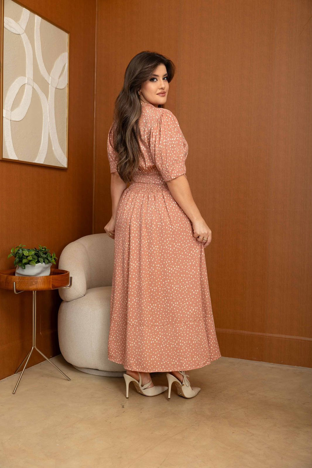 Chemise Midi Poá – Tecido Viscolinho