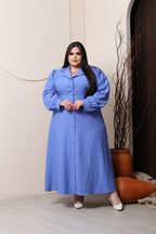Chemise Plus Size de Manga Longa - Tecido Sensorial Marrant