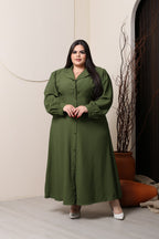 Chemise Plus Size de Manga Longa - Tecido Sensorial Marrant