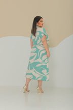 Chemise Plus Size Bicolor - Tecido Jacquard