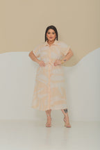 Chemise Plus Size Bicolor - Tecido Jacquard
