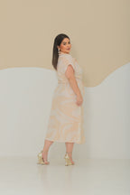 Chemise Plus Size Bicolor - Tecido Jacquard