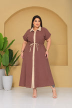Chemise Plus Size Bicolor - Tecido Sensorial